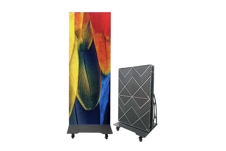 folderable led poster
