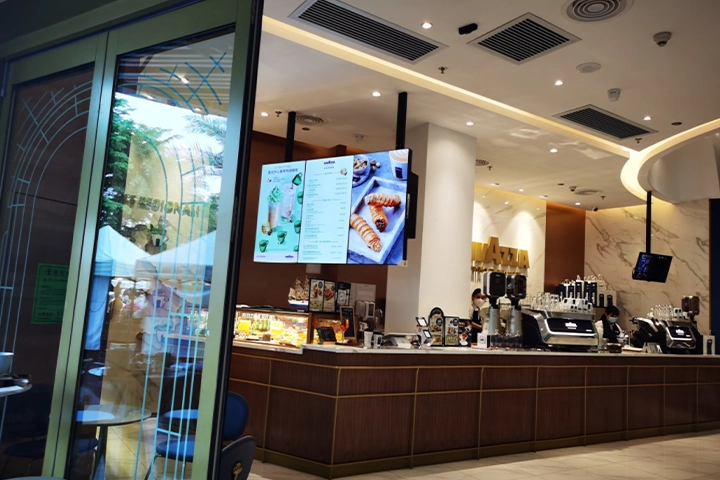 43inch high brightness menu board display